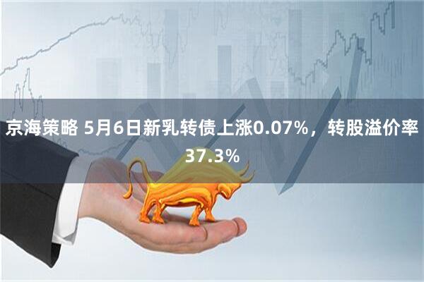 京海策略 5月6日新乳转债上涨0.07%，转股溢价率37.3%