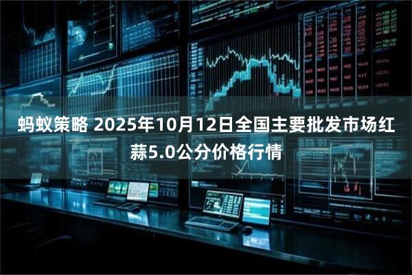 蚂蚁策略 2025年10月12日全国主要批发市场红蒜5.0公分价格行情