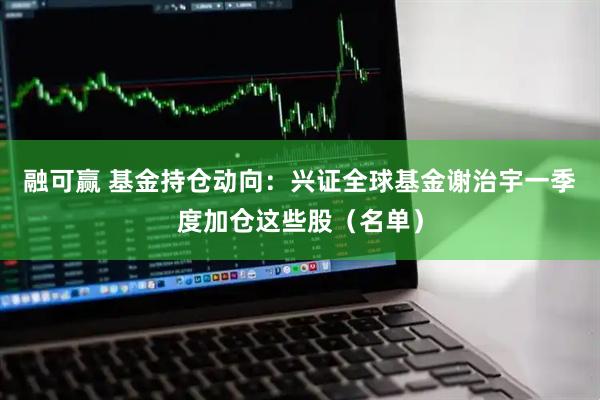 融可赢 基金持仓动向：兴证全球基金谢治宇一季度加仓这些股（名单）